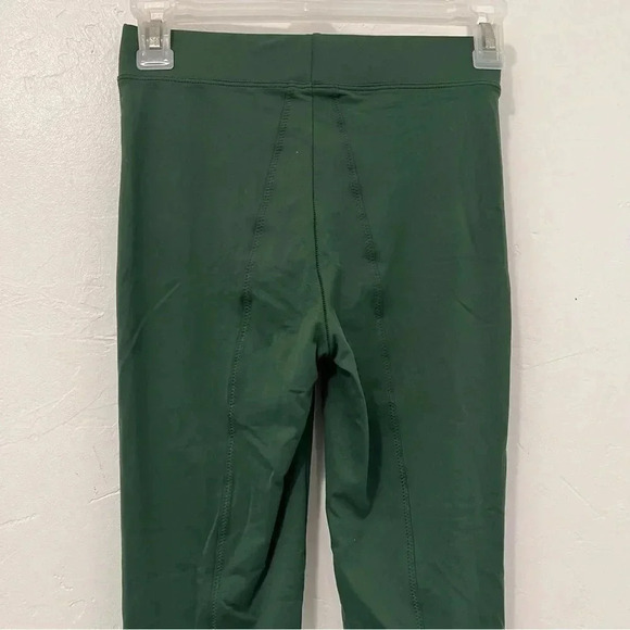 Norba Green Velour Stirrup Leggings Size XS Stretchy High Rise Green‎ - Picture 7 of 10